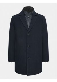 Matinique Płaszcz wełniany 30206267 Granatowy Regular Fit. Kolor: niebieski. Materiał: wełna #6