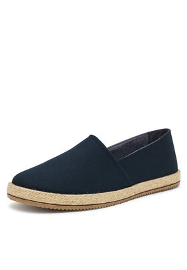 Lanetti Espadryle MF1594-1 Granatowy. Kolor: niebieski. Materiał: materiał