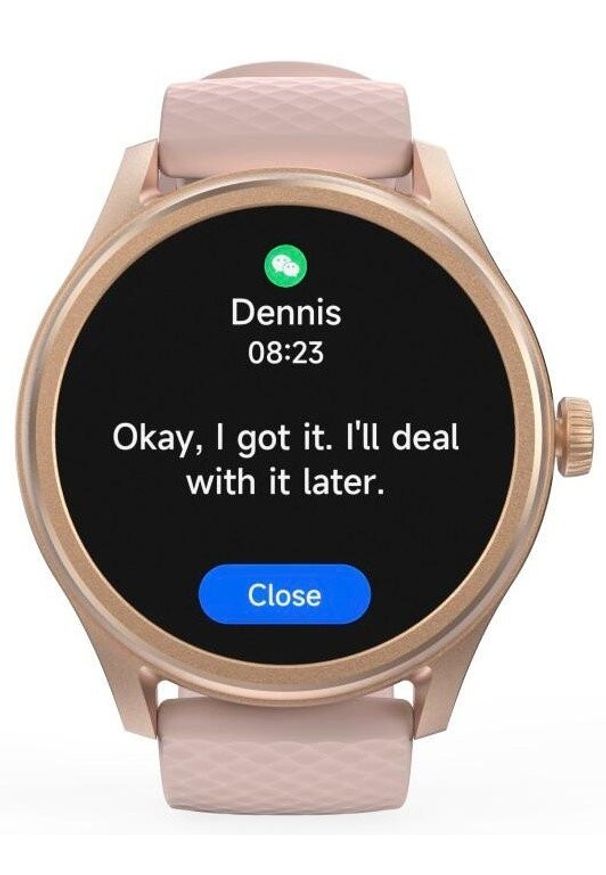 hama - Hama Fit Watch 5010 różowe złoto. Rodzaj zegarka: smartwatch. Kolor: złoty, różowy, wielokolorowy. Styl: sportowy, elegancki, casual