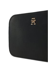 TOMMY HILFIGER - Tommy Hilfiger Torebka Th Logotape Camera Bag AW0AW17229 Czarny. Kolor: czarny. Materiał: skórzane #5