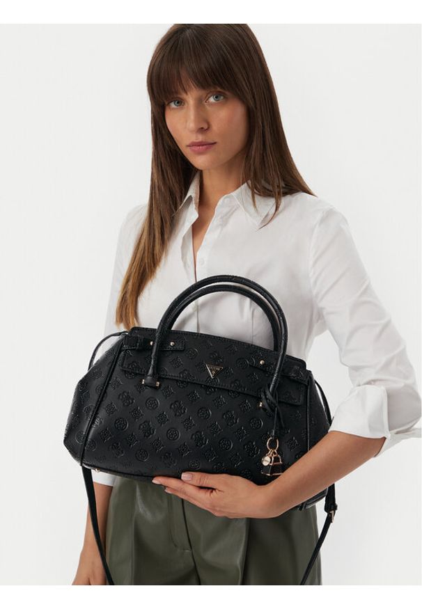 Guess Torebka Diana HWPD97 27060 Czarny. Kolor: czarny. Materiał: skórzane