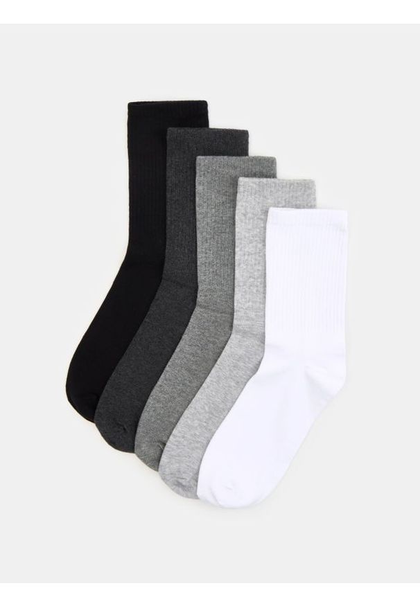 Sinsay - Bawełniane skarpetki 5 pack - wielobarwny. Materiał: bawełna