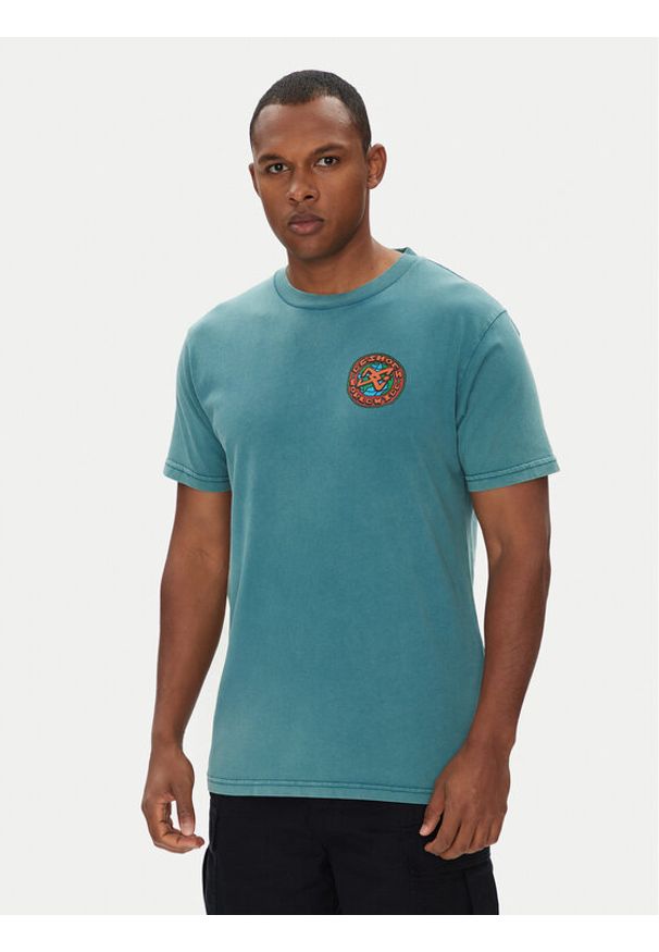 DC Shoes T-Shirt ADYZT05458 Zielony Regular Fit. Kolor: zielony. Materiał: bawełna