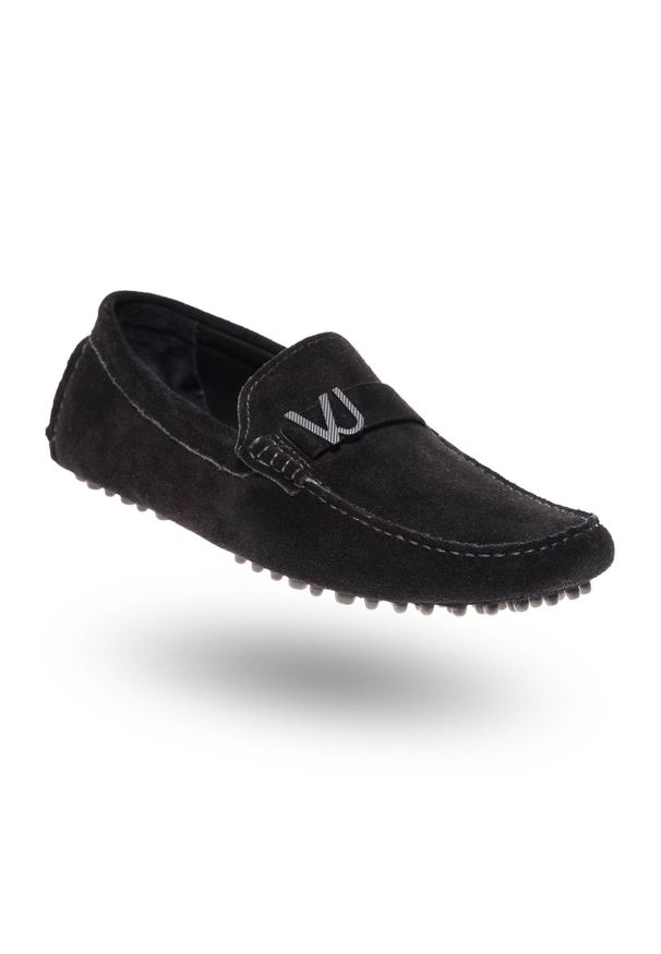 Czarne mokasyny Versace Jeans eleganckie