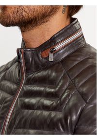 Milestone Kurtka skórzana Malik 331019 60215 Szary Regular Fit. Kolor: szary. Materiał: skóra #2