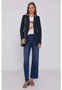 Pepe Jeans Jeansy damskie high waist. Stan: podwyższony. Kolor: niebieski #2