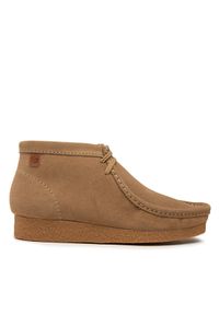 Clarks Trzewiki Shacre Boot 26159438 Beżowy. Kolor: beżowy. Materiał: skóra, zamsz