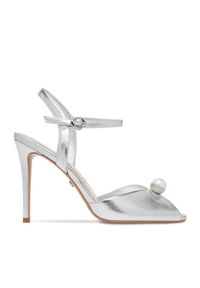 Gino Rossi - GINO ROSSI Sandały CEO-ROSE-LT2091-W Srebrny. Kolor: srebrny. Materiał: skóra #1
