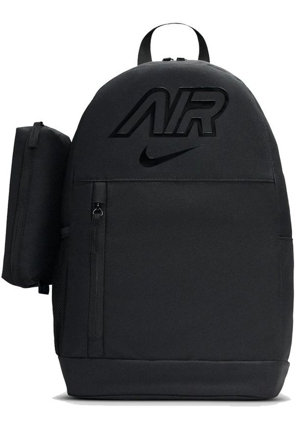 Nike Plecak szkolny NIKE Elemental z piórnikiem Sportowy czarny 20L. Kolor: czarny. Styl: sportowy