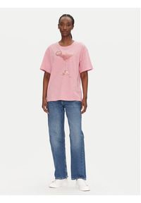 BOSS T-Shirt C_Eband_4 50540433 Różowy Relaxed Fit. Kolor: różowy. Materiał: bawełna #4