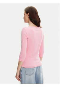 TOMMY HILFIGER - Tommy Hilfiger Bluzka New Cody WW0WW40589 Różowy Slim Fit. Kolor: różowy. Materiał: bawełna