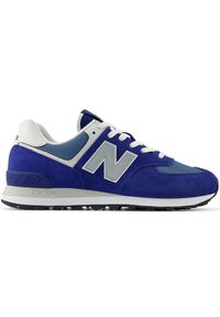 Buty unisex New Balance U574ESD – niebieskie. Kolor: niebieski. Materiał: skóra, guma, syntetyk, materiał. Szerokość cholewki: normalna. Model: New Balance 574