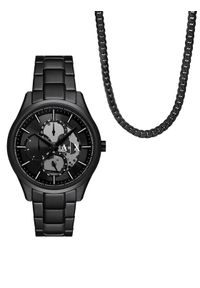 Armani Exchange Zegarek AX7160SET Czarny. Kolor: czarny