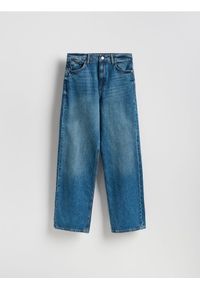 Reserved - Jeansy wide leg - niebieski. Kolor: niebieski #1