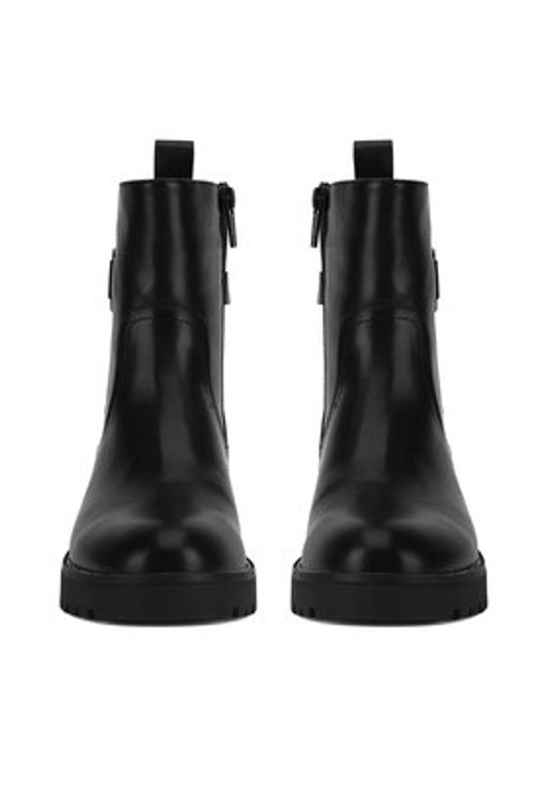 Jenny Fairy Botki WS5615-10 Czarny. Kolor: czarny. Materiał: skóra