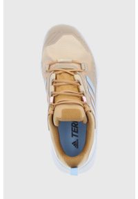 adidas TERREX Buty Swift R3 GTX damskie kolor brązowy. Nosek buta: okrągły. Zapięcie: sznurówki. Kolor: brązowy. Materiał: guma #4