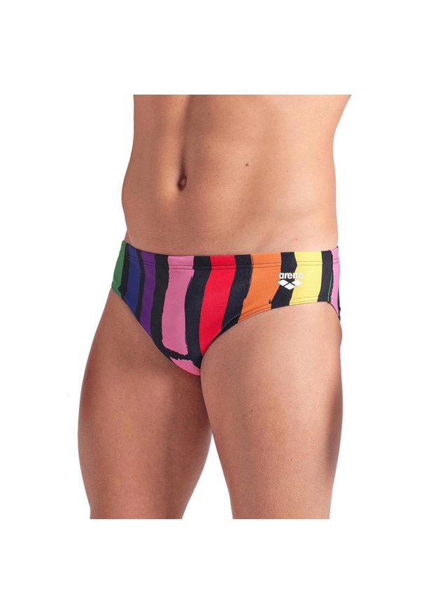 Majtki Arena Let It Beat - Czarne Wielokolorowe / Czarne - Rozmiar 26. Kolor: czarny. Wzór: kolorowy