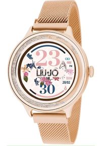 Smartwatch Liu Jo Smartwatch damski LIU JO SWLJ050 różowe złoto bransoleta. Rodzaj zegarka: smartwatch. Kolor: różowy, wielokolorowy, złoty
