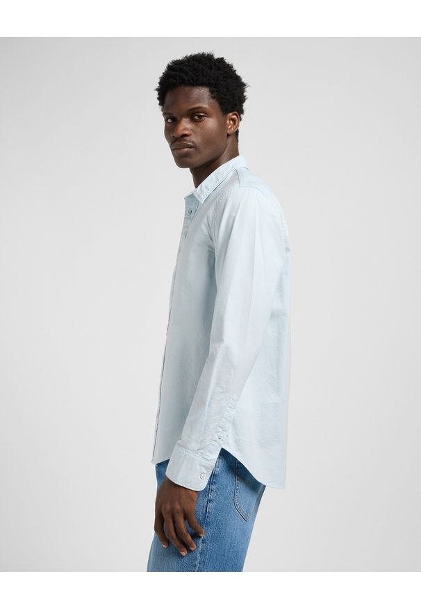 Lee - MESKA KOSZULA LEE PATCH SHIRT DEW 112370550