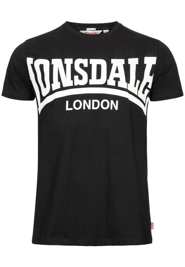 Koszulka Lonsdale York. Kolor: czarny. Materiał: bawełna