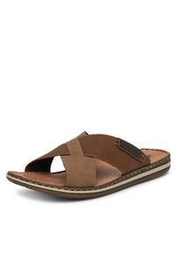 Rieker Klapki CEO-21088-25 Brązowy. Kolor: brązowy. Materiał: nubuk, skóra #5