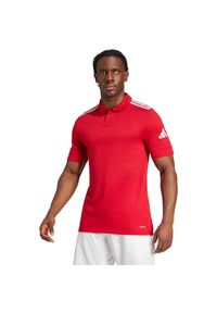 Adidas - Koszulka męska adidas Squadra 25 Polo. Typ kołnierza: polo. Kolor: biały, czerwony, wielokolorowy. Styl: sportowy