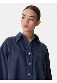 BOSS Koszula jeansowa 50552520 Szary Oversize. Kolor: szary. Materiał: bawełna #3