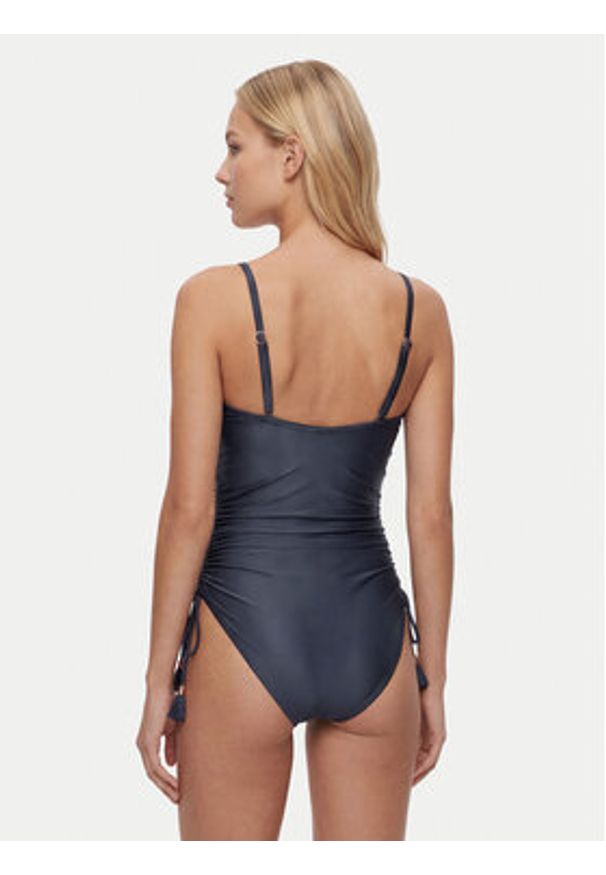 Seafolly Strój kąpielowy Belle 11116DD311 Granatowy. Kolor: niebieski. Materiał: syntetyk