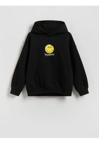 Reserved - Bluza SmileyWorld® - czarny. Kolor: czarny. Materiał: dzianina, bawełna #1