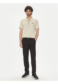 BOSS Polo K_Perform-Max_Pl 50537146 Beżowy Slim Fit. Typ kołnierza: polo. Kolor: beżowy. Materiał: bawełna #5