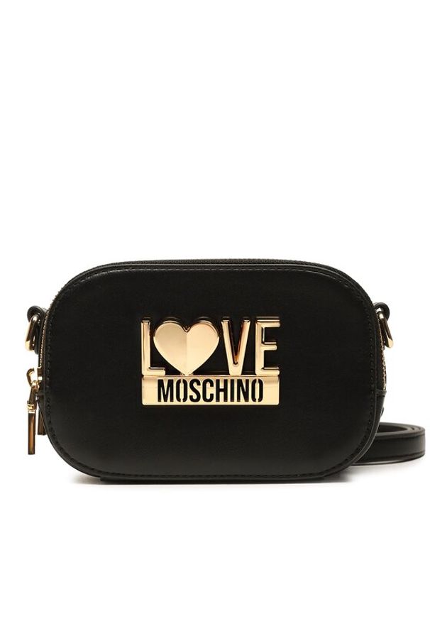 Love Moschino - LOVE MOSCHINO Torebka JC4028PP1HLK0000 Czarny. Kolor: czarny. Materiał: skórzane