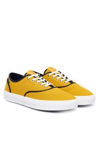 TOMMY HILFIGER - Tommy Hilfiger Tenisówki Th Vulc Cup Long Lace Canvas FM0FM05874 Żółty. Kolor: żółty. Materiał: materiał #5