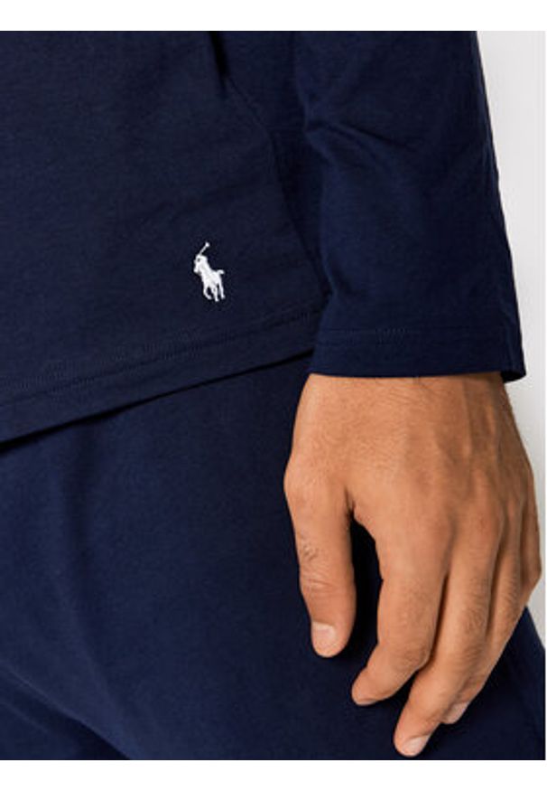 Polo Ralph Lauren Bluza Sle 714844760001 Granatowy Regular Fit. Typ kołnierza: polo. Kolor: niebieski. Materiał: bawełna