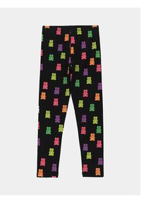 COCCODRILLO - Coccodrillo Legginsy WC4122101JPK Czarny Slim Fit. Kolor: czarny. Materiał: bawełna