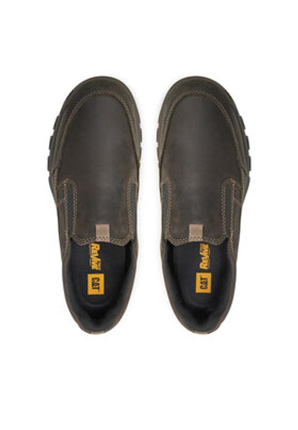 CAT Footwear Półbuty Threshold Slip On P726053 Brązowy. Zapięcie: bez zapięcia. Kolor: brązowy. Materiał: skóra