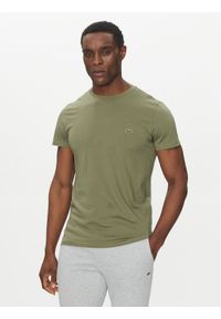 Lacoste T-Shirt TH6709 Zielony Regular Fit. Kolor: zielony. Materiał: bawełna