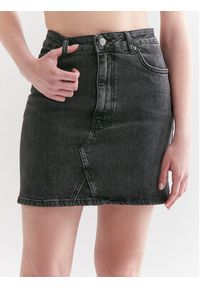 Americanos Spódnica jeansowa Pittsburgh Czarny Regular Fit. Kolor: czarny. Materiał: jeans, bawełna #3