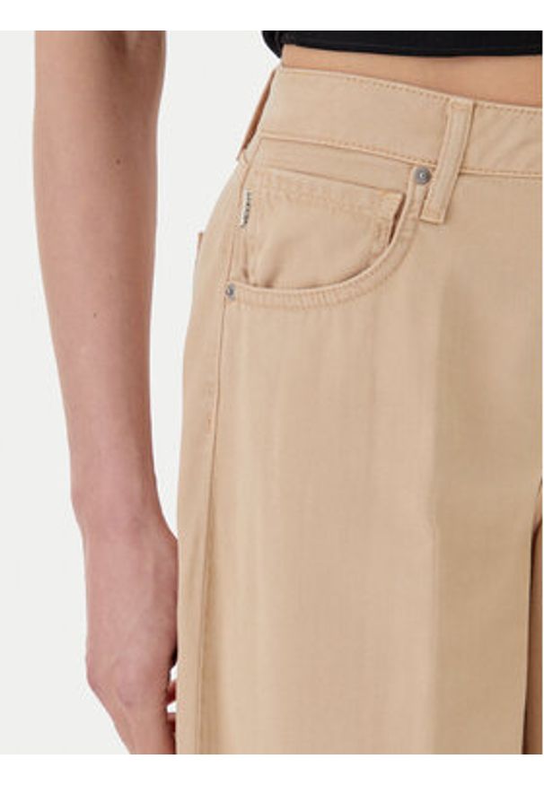 ViCOLO Jeansy DD5043 Beżowy Wide Leg. Kolor: beżowy
