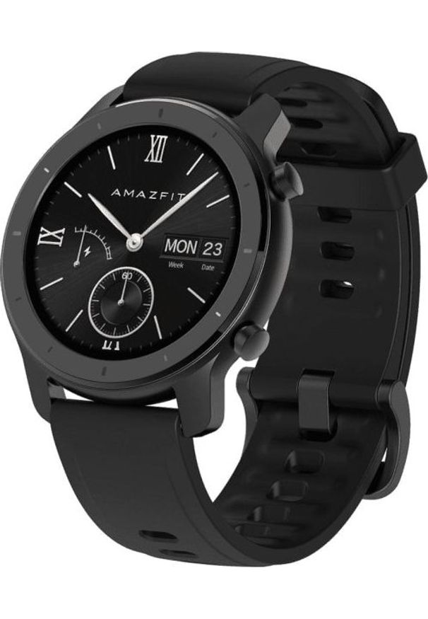 AMAZFIT - Smartwatch Amazfit GTR 42mm Czarny (W1910TY1N). Rodzaj zegarka: smartwatch. Kolor: czarny