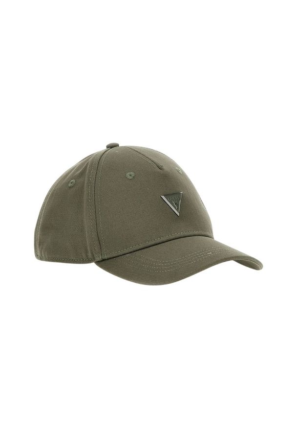 Guess - GUESS Zielona męska czapka London Baseball. Kolor: zielony. Styl: casual