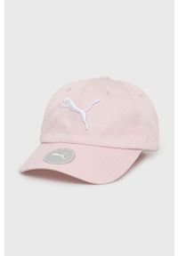 Puma czapka kolor różowy z aplikacją. Kolor: różowy. Wzór: aplikacja