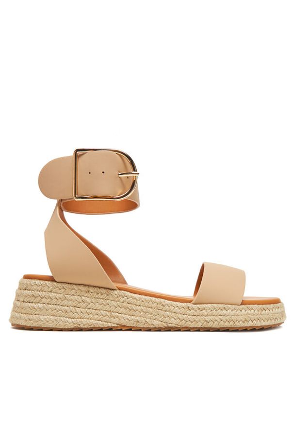 DeeZee Espadryle QS276-1 Beżowy. Kolor: beżowy. Materiał: syntetyk, materiał