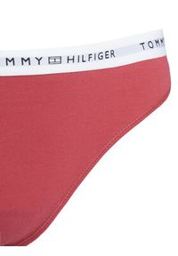 TOMMY HILFIGER - Tommy Hilfiger Stringi UW0UW05875 Różowy. Kolor: różowy. Materiał: bawełna #6