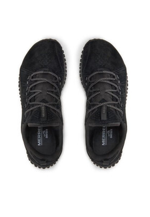 Merrell Sneakersy Wrapt J037753 Czarny. Kolor: czarny. Materiał: skóra, zamsz
