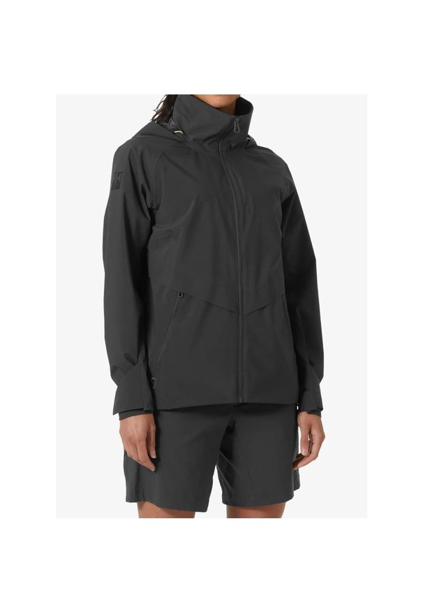 Kurtka przeciwdeszczowa damska Helly Hansen W HP Racing Hooded Jacket. Kolor: czarny