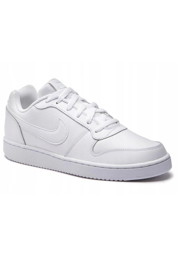 Nike - Buty na co dzień męskie NIKE EBERNON LOW skóra. Okazja: na co dzień. Kolor: biały. Materiał: skóra