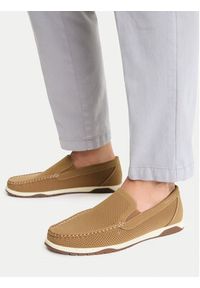 Nautica Mokasyny CEO-TITO-01 Beżowy. Kolor: beżowy. Materiał: materiał #8