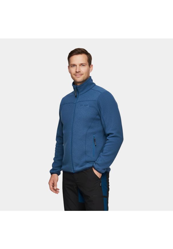 Bluza turystyczna polarowa męska Alpinus Dettifoss. Kolor: niebieski. Materiał: polar. Sport: turystyka piesza