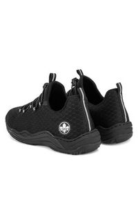 Rieker Sneakersy L0550-01 Czarny. Kolor: czarny. Materiał: materiał