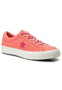 Converse - Tenisówki CONVERSE - One Star Ox 564152C Turf Orange/Strawberry Jam. Kolor: pomarańczowy. Materiał: materiał. Szerokość cholewki: normalna #1